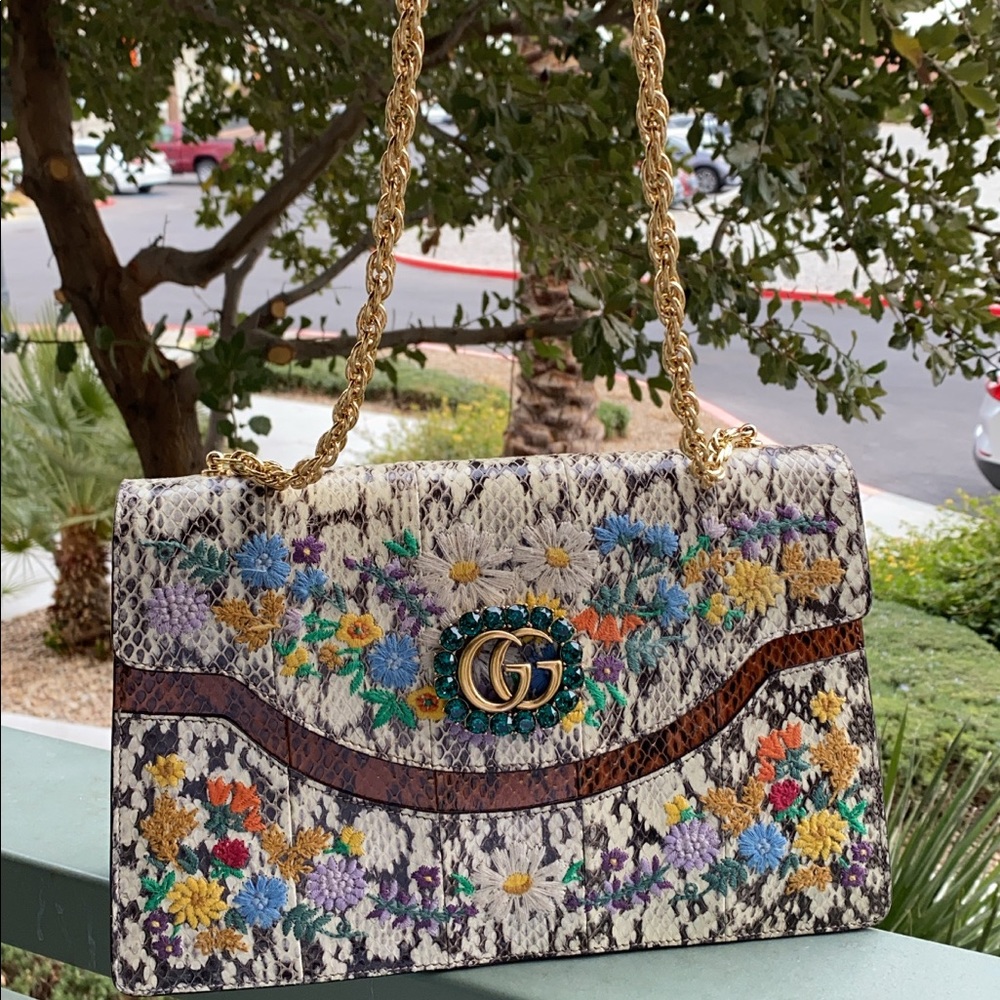 Gucci python large shoulder bag - Picture 2 of 10